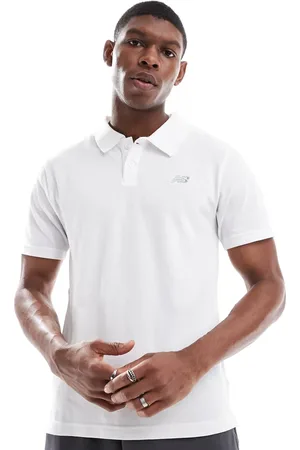 New Balance Polo de piqué de algodón de