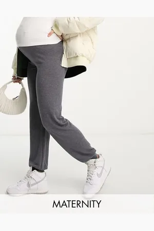 Mama;licious Joggers grises de punto de Maternity (parte de un conjunto)-Azul marino