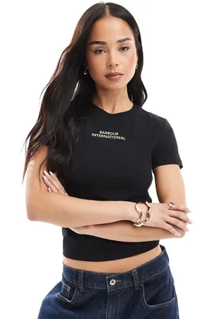 Barbour Camiseta negra Estella de