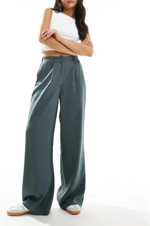 ASOS Pantalones azul de pernera recta holgada de