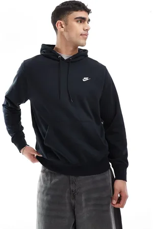 Nike Sudadera negra con capucha Club de