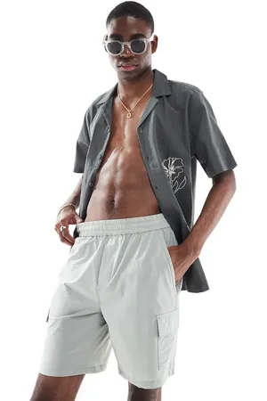 Only & Sons Pantalones cargo cortos grises técnicos de