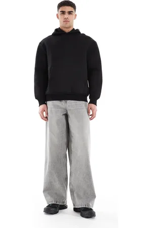 ASOS Vaqueros grises muy holgados con lavado envejecido de