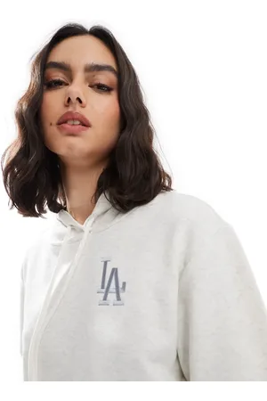 New Era Sudadera color con capucha y diseño de los LA Dodgers de -Blanco