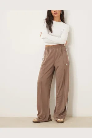 adidas Pantalones de chándal marrones Firebird de -Marrón