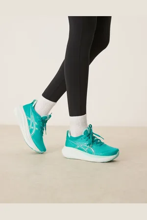 Asics Zapatillas de deporte color cerceta y menta claro para correr Gel-Nimbus 27 de -Azul