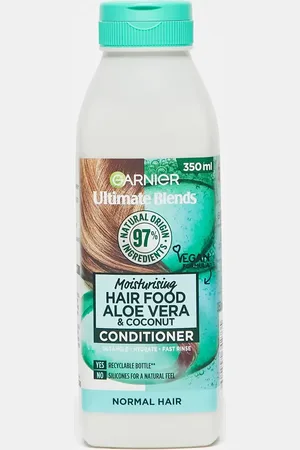 Garnier Acondicionador hidratante de aloe vera para cabello normal Ultimate Blends Hair Food de 350 ml de