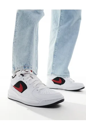 Jordan Zapatillas de deporte blancas y rojas Stadium 90 de