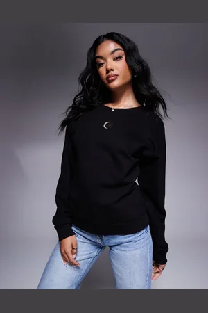 Armani Exchange Sudadera negra con logo de la colección cápsula Lunar de