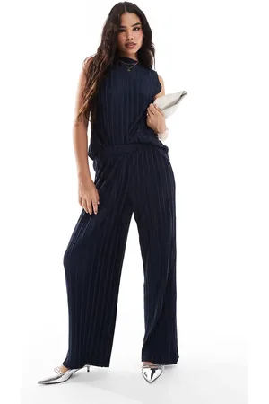 VILA Pantalones plisados de pernera ancha de (parte de un conjunto)