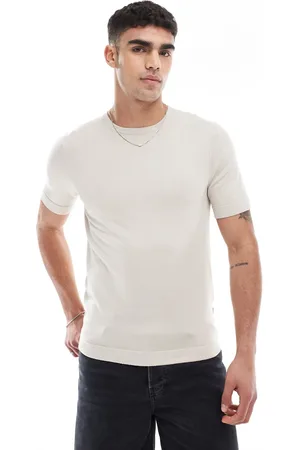 Only & Sons Camiseta beis de manga corta de punto de -Neutro
