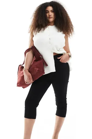 ONLY Pantalones pirata negros de