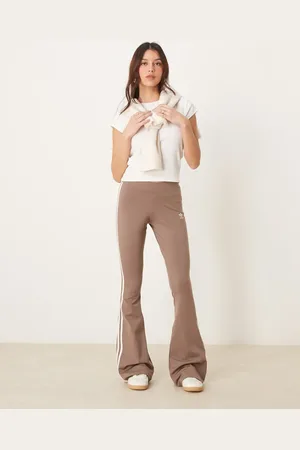 adidas Leggings marrones acampanados Adicolor de