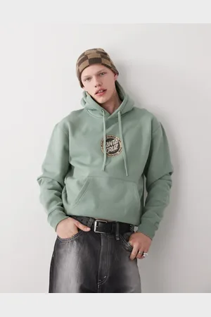 Santa Cruz Sudadera pálido con capucha y logo pequeño de