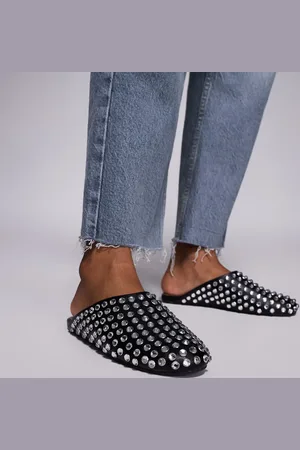 Steve Madden Mules negros con tachuelas Giules de