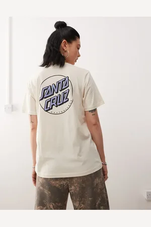 Santa Cruz Camiseta color con estampado trasero del logo Dot de -Blanco
