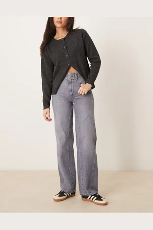 Free People Vaqueros color de pernera recta Aster de -Gris