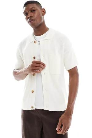 New Look Camisa color crema de punto de -Neutro