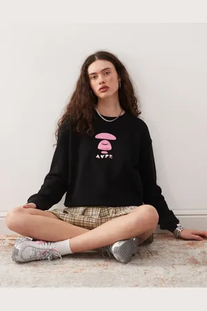 A Bathing Ape Sudadera negra con logo de