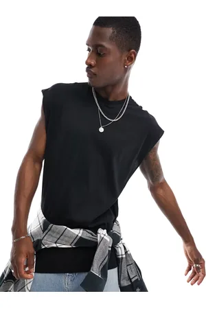 New Look Camiseta negra sin mangas extragrande de