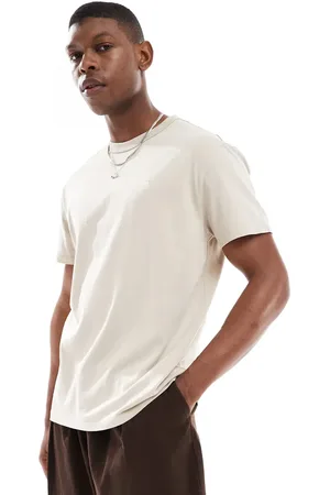 Ralph Lauren Camiseta color extragrande con logo distintivo de tejido de grosor medio de -Neutro