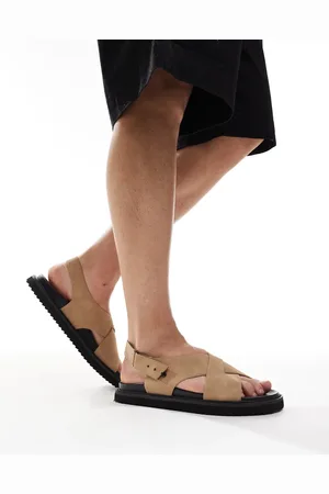 ASOS Sandalias color con correas cruzadas de -Neutro