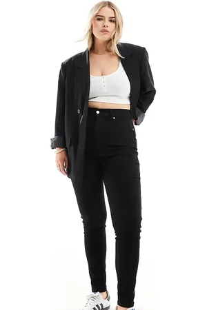 Dr Denim Vaqueros de talle alto y corte superpitillo con lavado pulcro Solitaire de