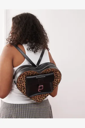 Dr. Martens Mochila con estampado de leopardo Heart de