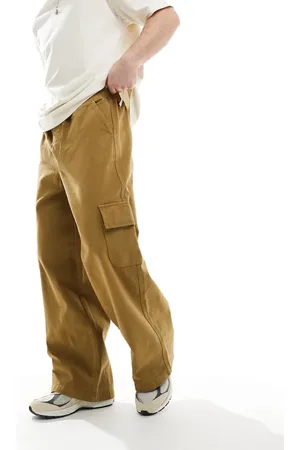 ASOS Pantalones cargo color tostado sin cierres muy holgados de -Verde