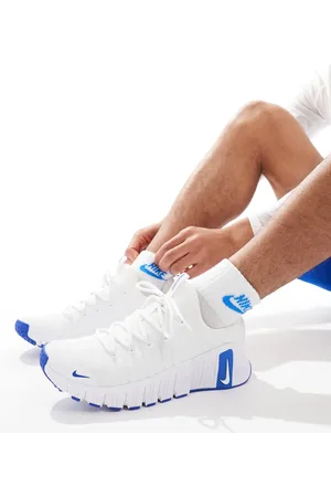 Nike Zapatillas de deporte blancas y azules Free Metcon 6 de