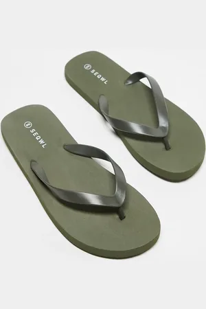 SEQWL Chanclas verde Mamun de