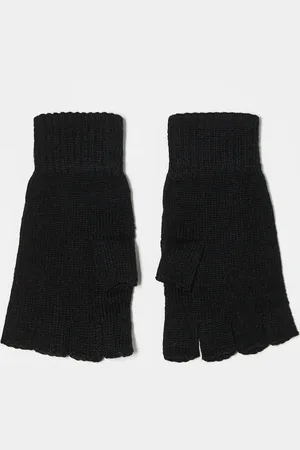 Weekday Mitones negros unisex Wood de