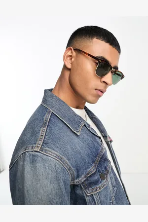 JACK & JONES Gafas de sol carey con montura retro de -Marrón