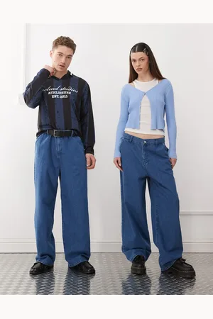 Reclaimed Vaqueros azules unisex de pernera ancha holgada de -Neutro