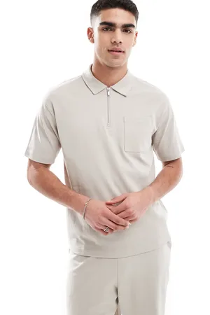 New Look Polo color de manga corta de (parte de un conjunto)-Neutro