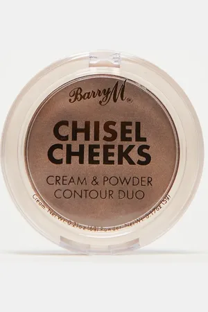 Barry M Dúo de contorno en crema y polvos Chisel Cheeks de : Tono Medium-Beis neutro