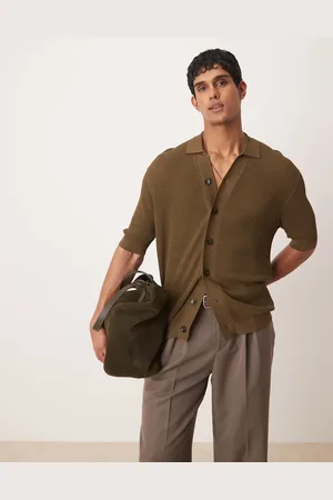 MANGO Camisa abotonada de croché de