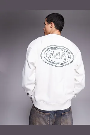 Alma de Ace Sudadera color crema con estampado gráfico en la espalda de tejido de 420 g/m2 de -Neutro