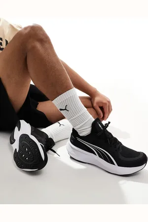 PUMA Zapatillas de deporte negras y blancas Scend Pro 2 de