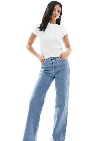 Dr Denim Vaqueros de pernera recta con lavado azul claro Moxy de