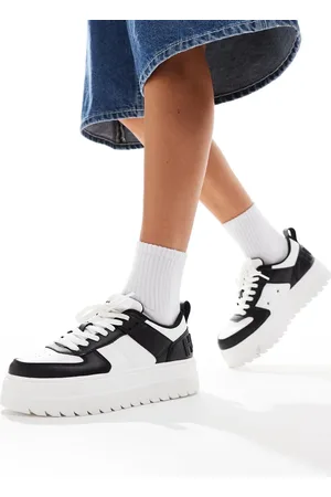 HUGO BOSS Zapatillas de deporte blancas y negras Lyssa Tenn de