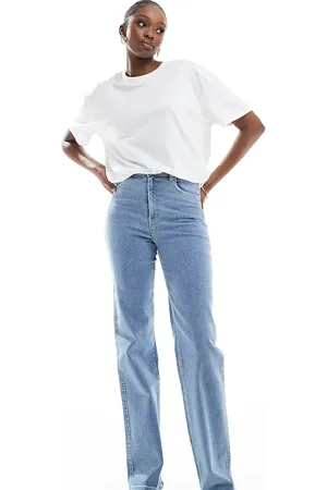 Dr Denim Vaqueros de pernera recta con lavado azul claro Moxy de