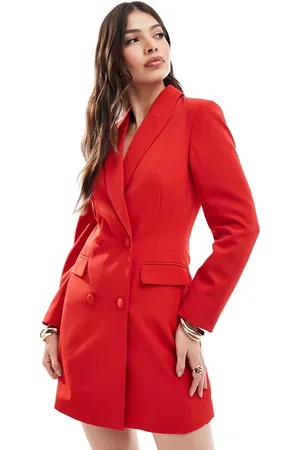 Miss Selfridge Vestido estilo americana con cintura entallada de -Multicolor