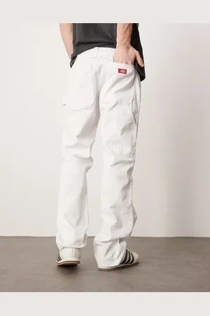 Dickies Pantalones blancos utilitarios de estilo carpintero de
