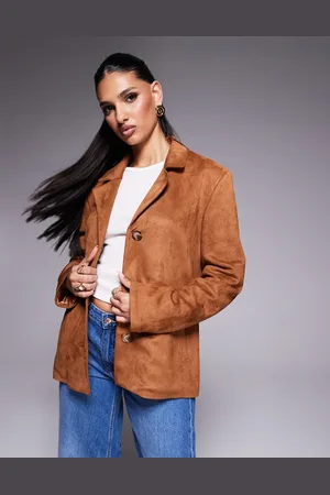 River Island Americana de antelina de