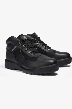 Timberland Botas tobilleras negras con cordones de