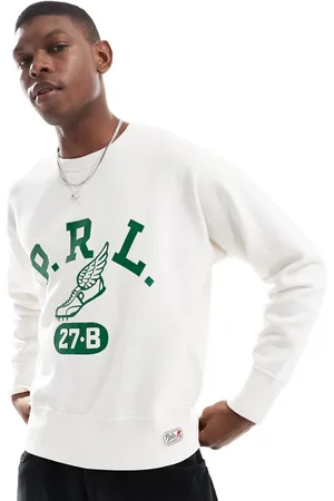 Ralph Lauren Sudadera color con logo de ala y P de felpa Run Club de -Blanco