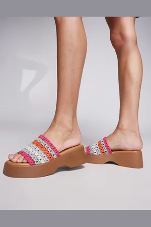 Aldo Sandalias tipo mule multicolor en tonos pastel con suela gruesa Yassu de