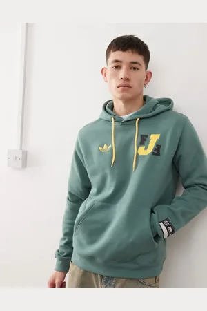 adidas Sudadera verde con capucha y diseño del Jamaica VRCT de