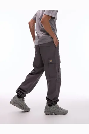 Carhartt Pantalones cargo grises de corte estándar de